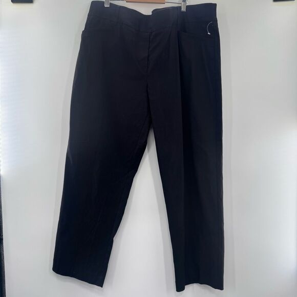 3For$20 Prescott New York Black Trouser Pull/Up Elastic Pants size 22 NWOT - Picture 1 of 6